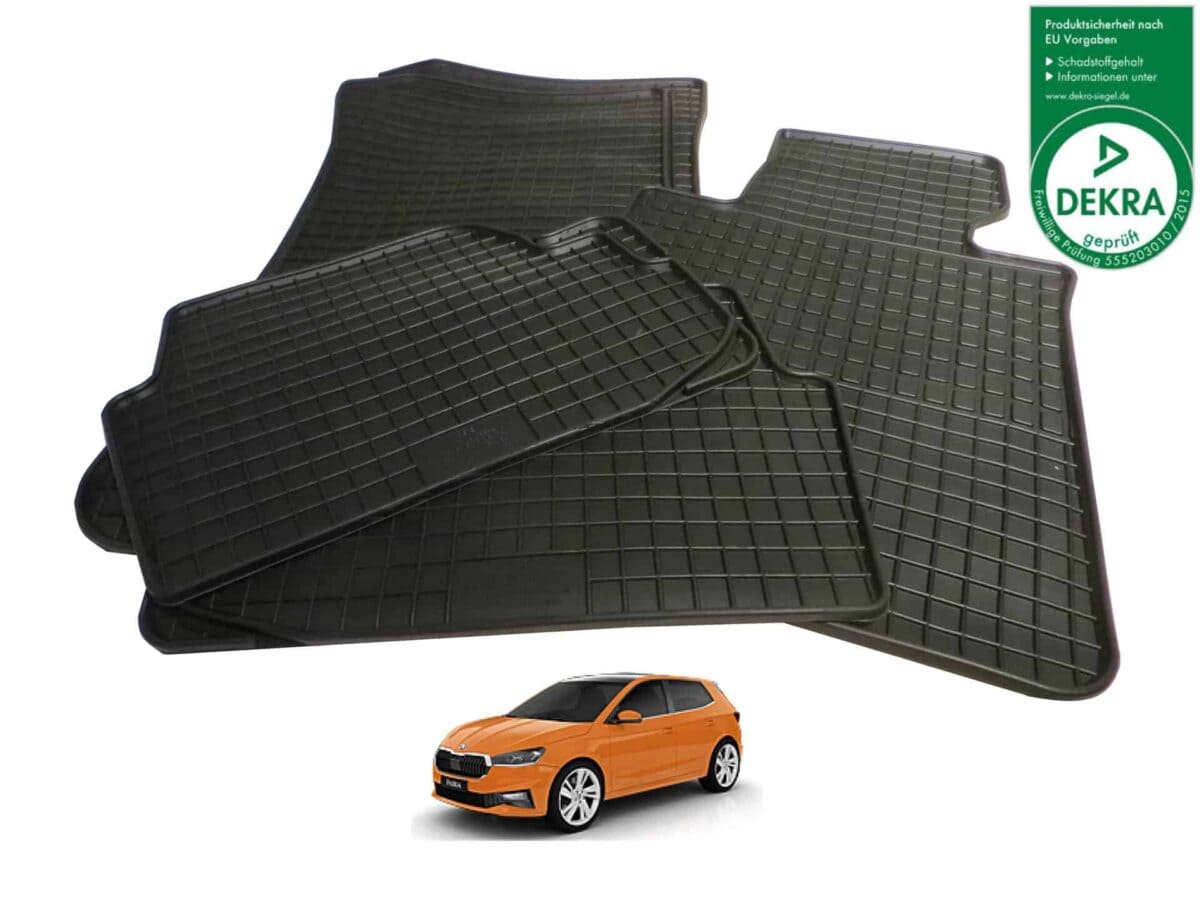 Textil-Fußmatten Passend Für Skoda Fabia II Ab 11/2007 (runde