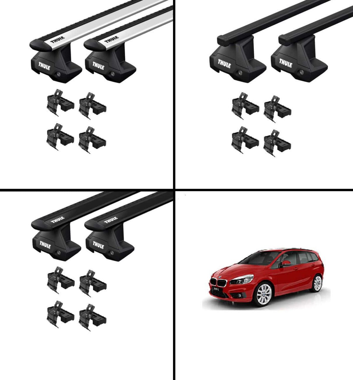 Dachträger BMW 2er Gran Tourer ohne Reling F46 2015- THULE