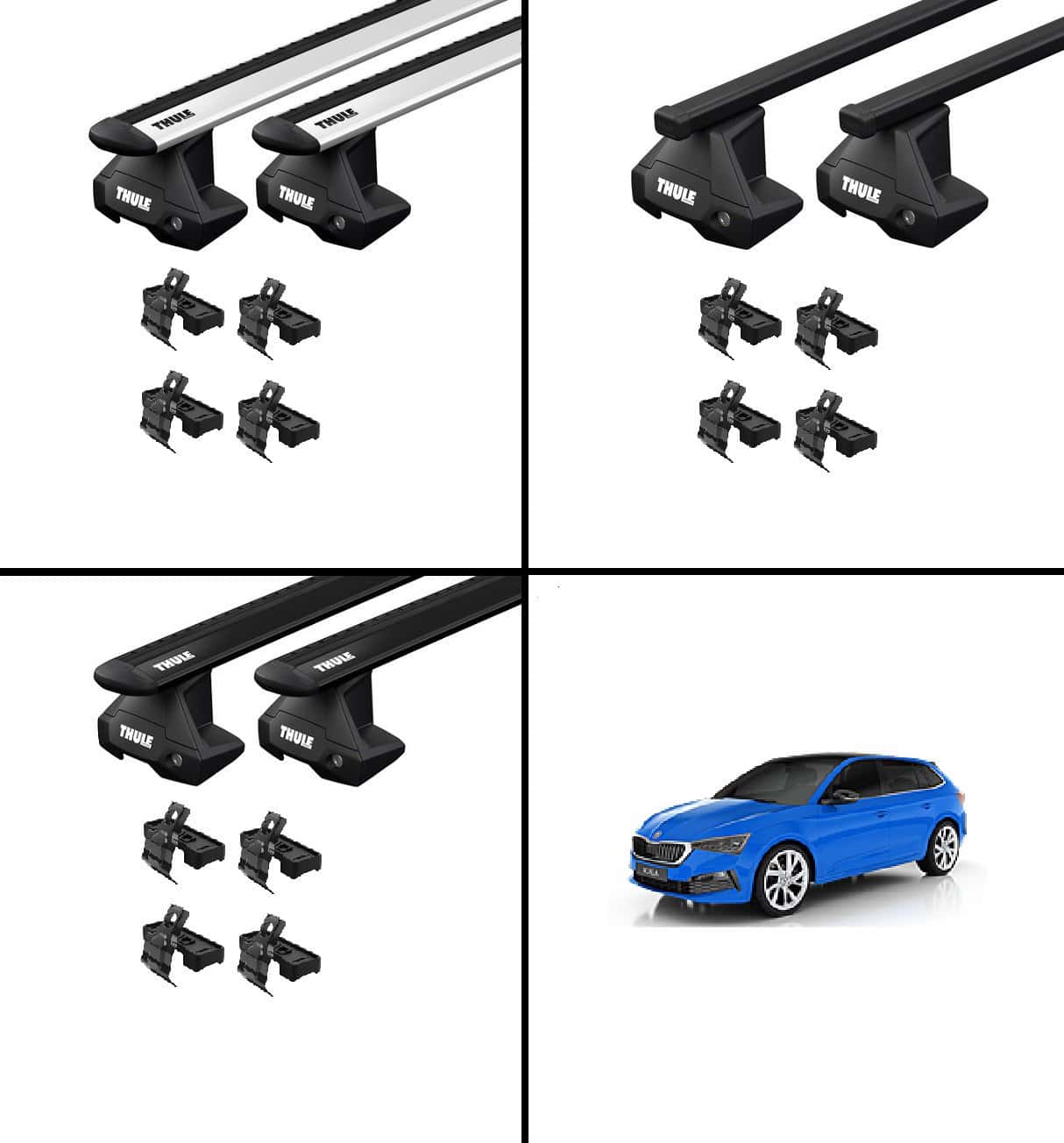 Dachträger Für Skoda Scala Ab 2019 - Farad BS+IRON2 Stahl Dachgepäckträger 75kg