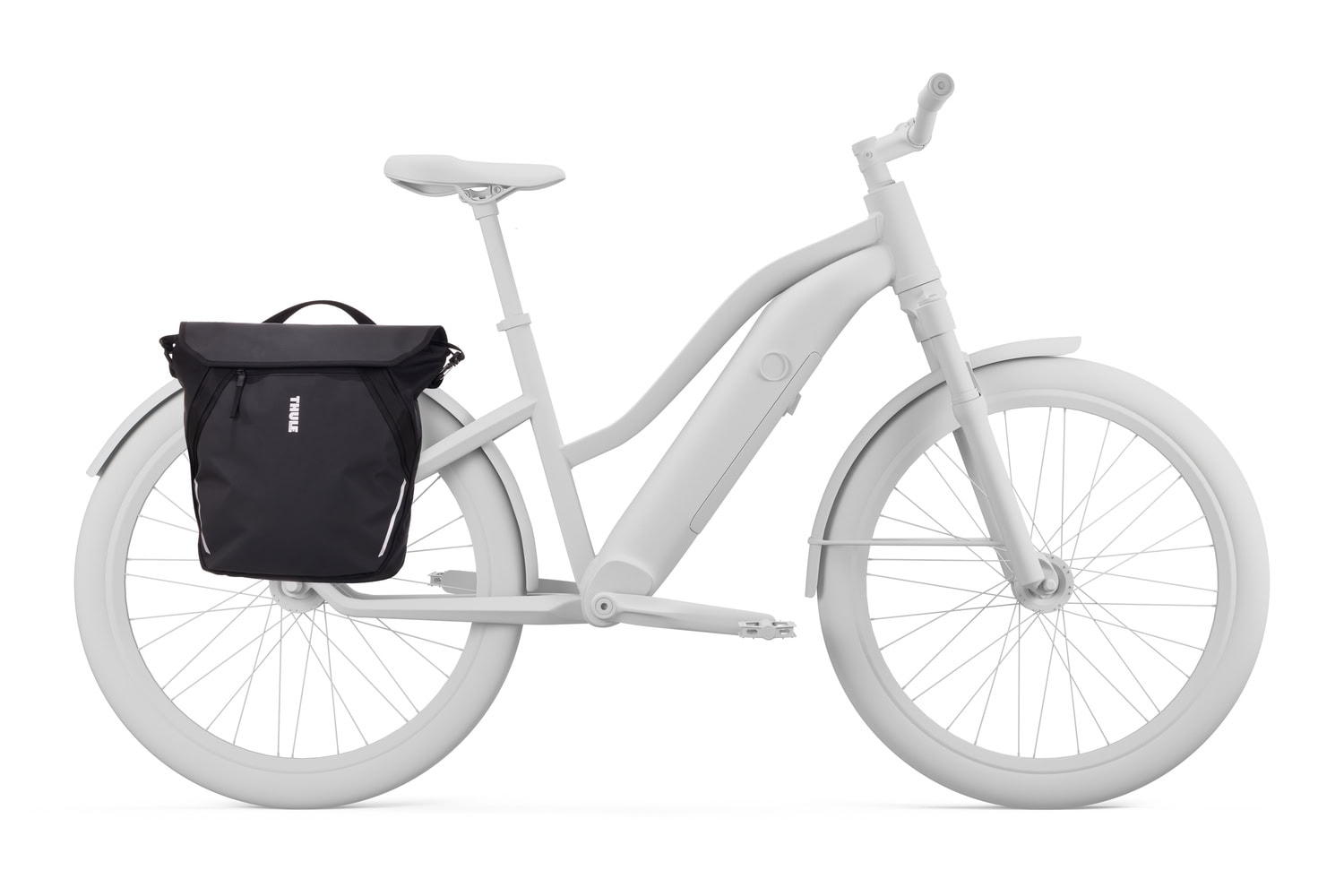 Thule Chasm InLock Fahrradkuriertasche am Fahrrad