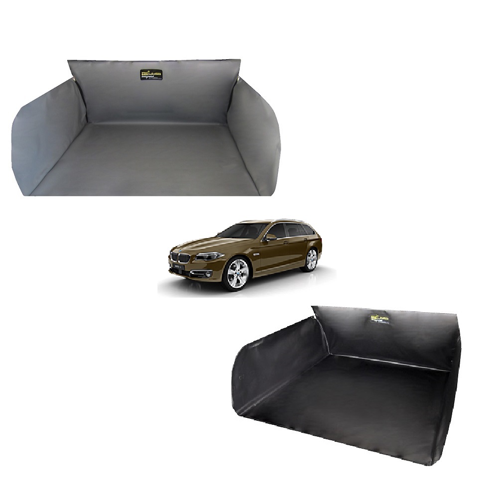 tuning-art 2901 Kofferraummatte für BMW 5er F11 Touring 3-teilig mit Ladekantenschutz