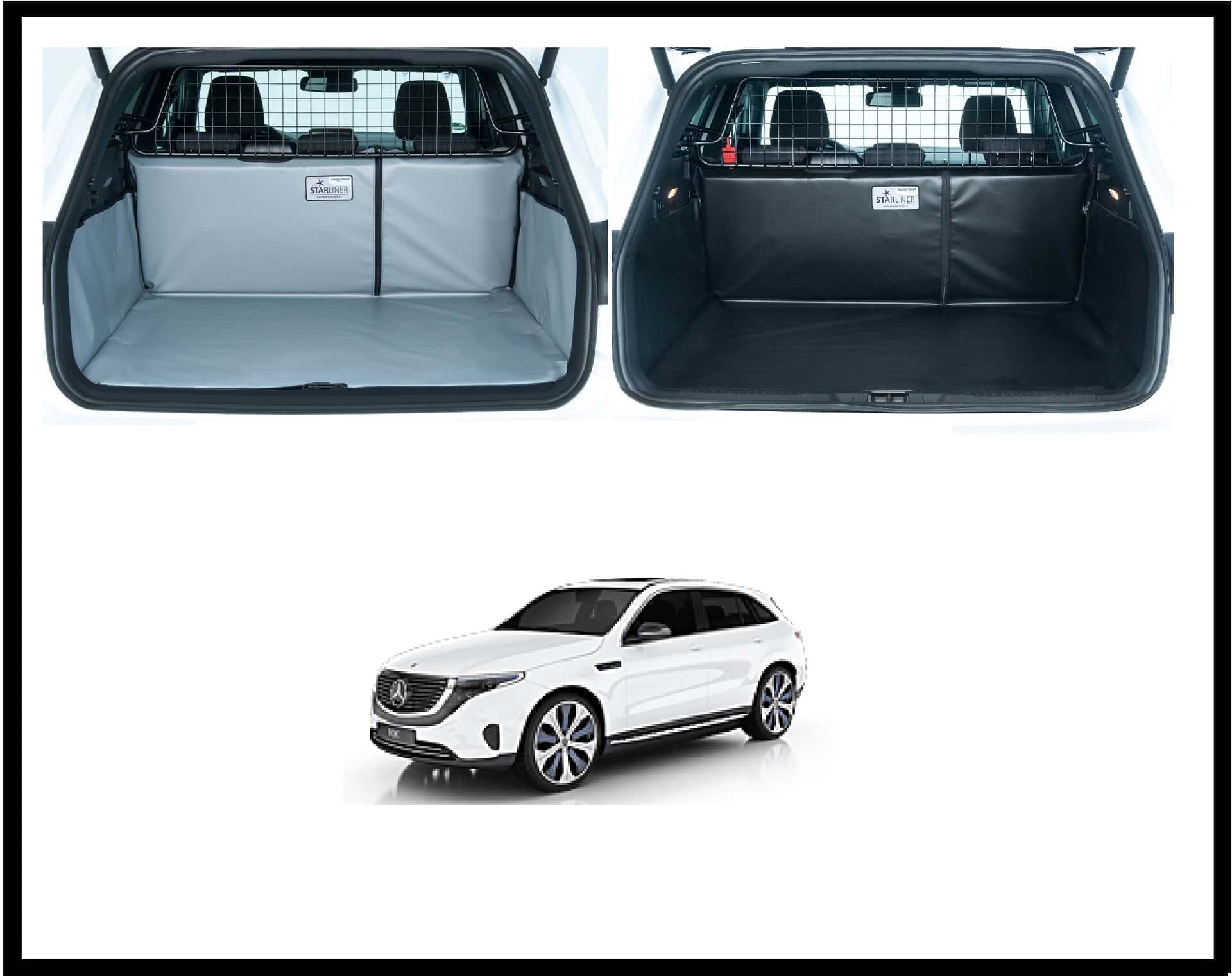 Kofferraummatte mit Ladekantenschutz für Mercedes GLC / EQC