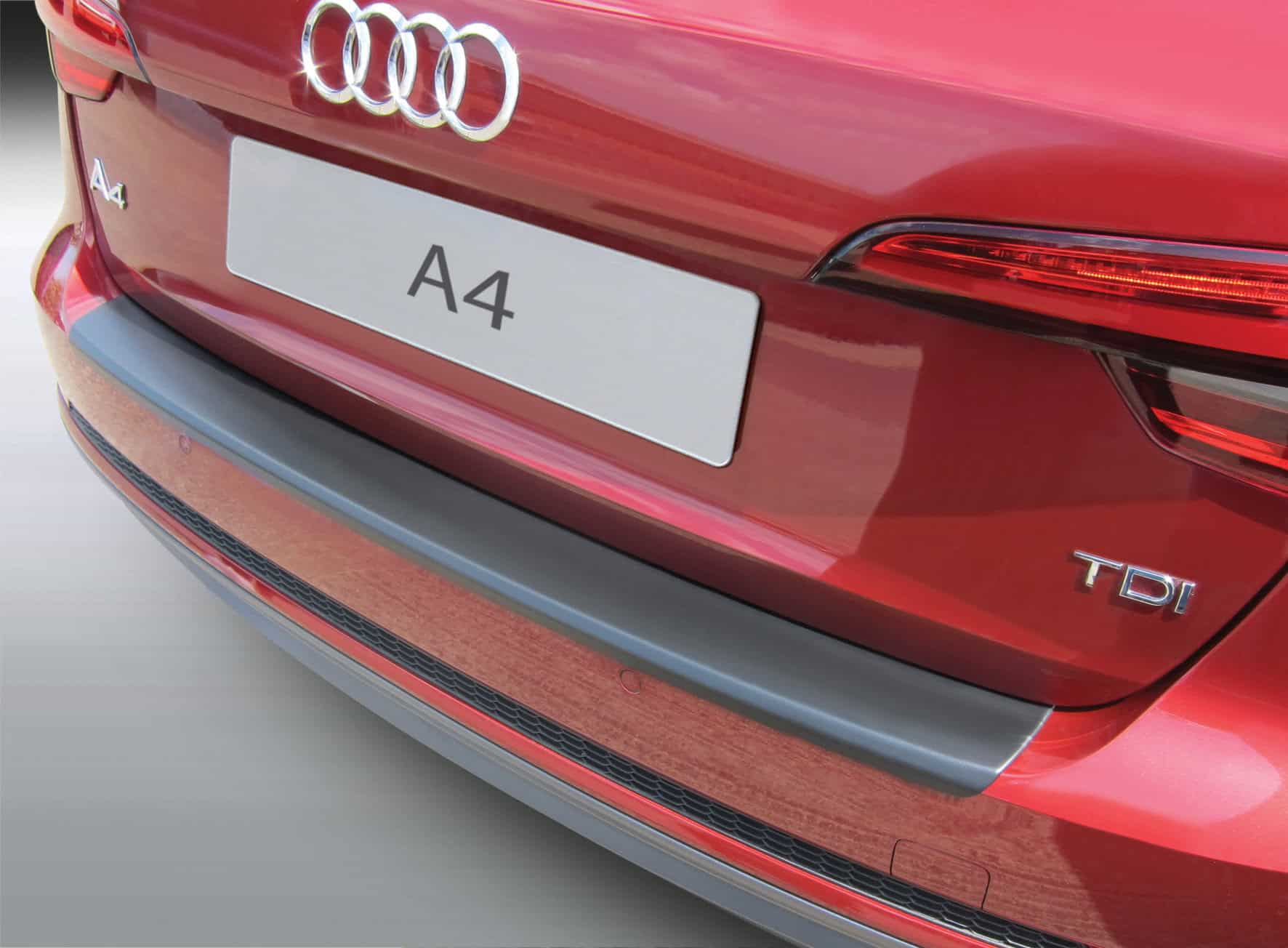 Schwarz Edelstahl Heckstoßstangenschutz passend für Audi A4 Avant