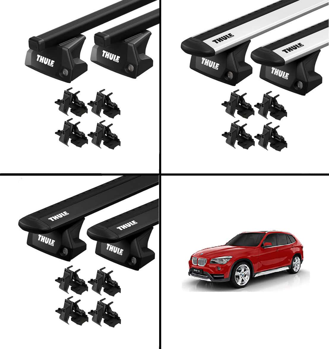 Dachträger BMW X1 E84 2009-2015 mit Reling THULE DIOMA