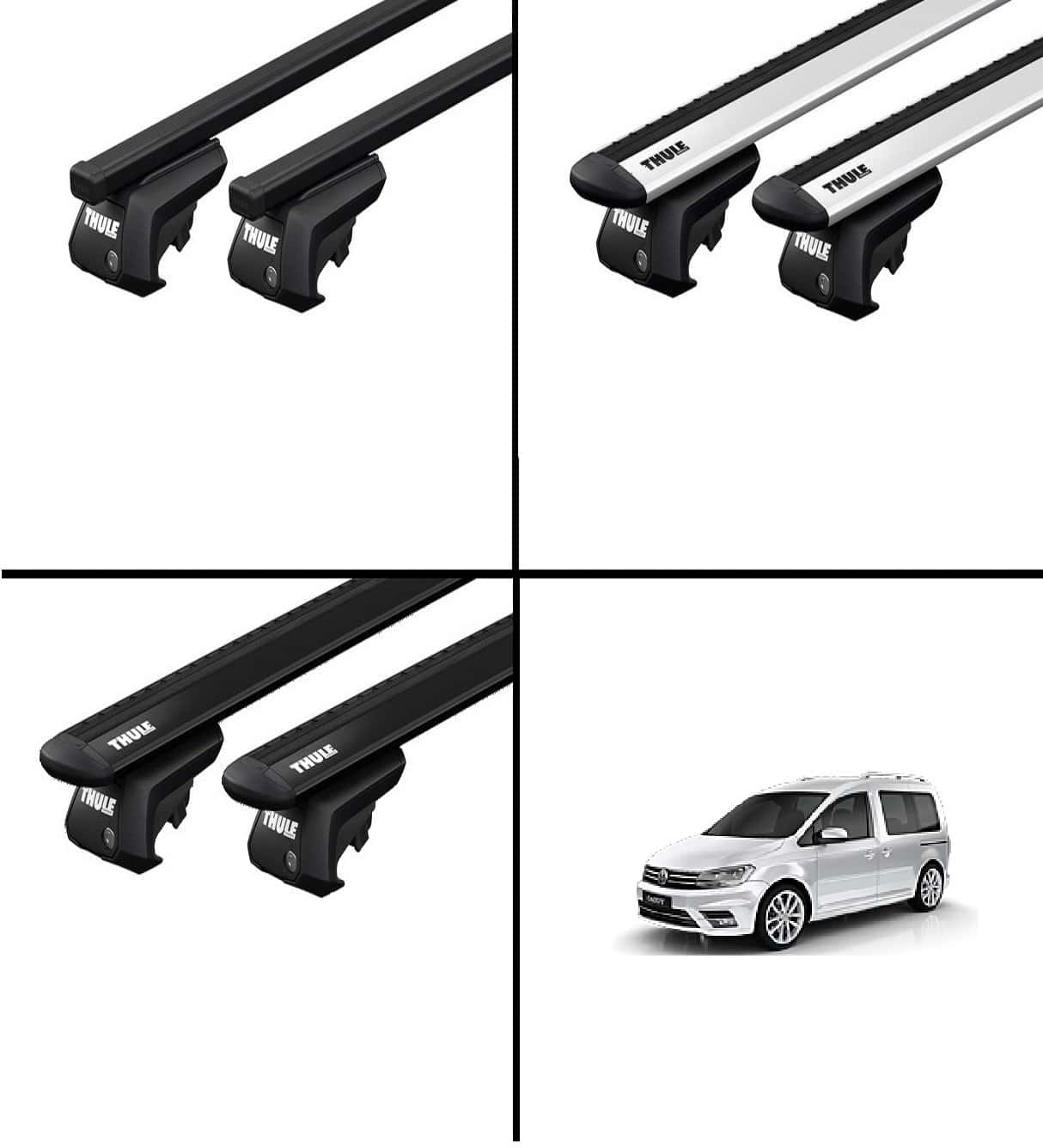 Thule Dachträger VW Caddy 2008-2020 mit Reling