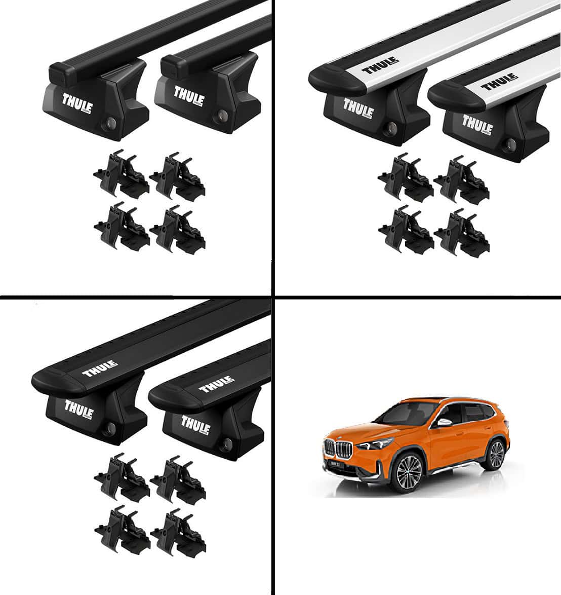 Dachträger BMW X1 U11 ab 2022- mit Reling THULE